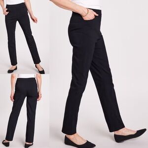 Alfred Dunner Allure Classic Black slip on side pockets Women's Pants